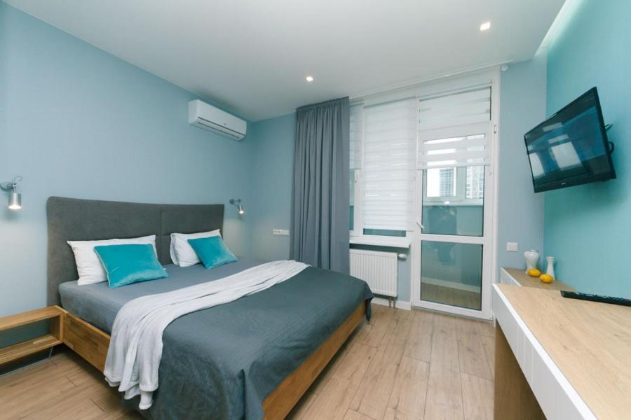 Happy Apartment, Warmth, Comfort, Turquoise Kiev Exterior foto